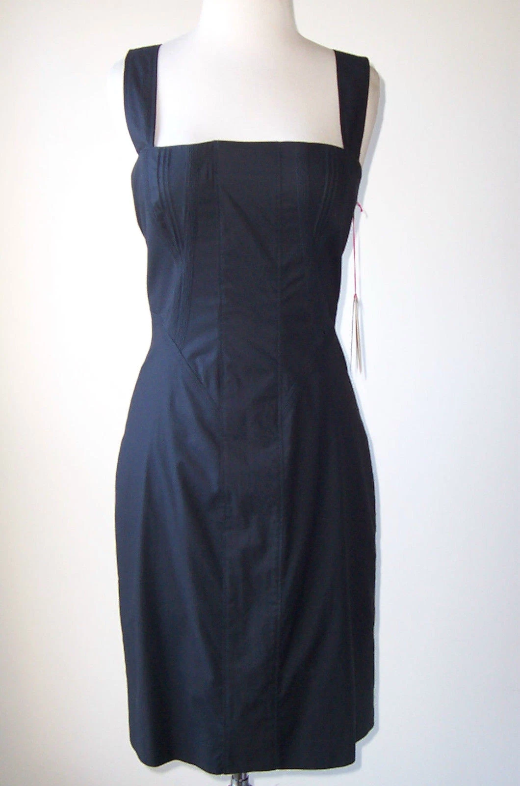 Stella McCartney — STELLA MCCARTNEY Black Stretch Cotton Zipper Dress 38 2 or 40 4