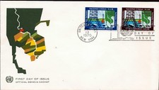 UN512 UNITED NATIONS FDC enveloppe 1er jour : Mise en valeur du Mekong