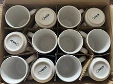 acopa restaurant style coffee Mug White Set Of 12 , New 