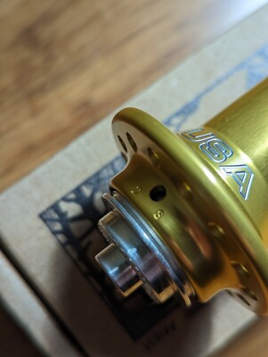 White Industries T11 Front Hub Gold 100mm QR 24H USA JDF-24