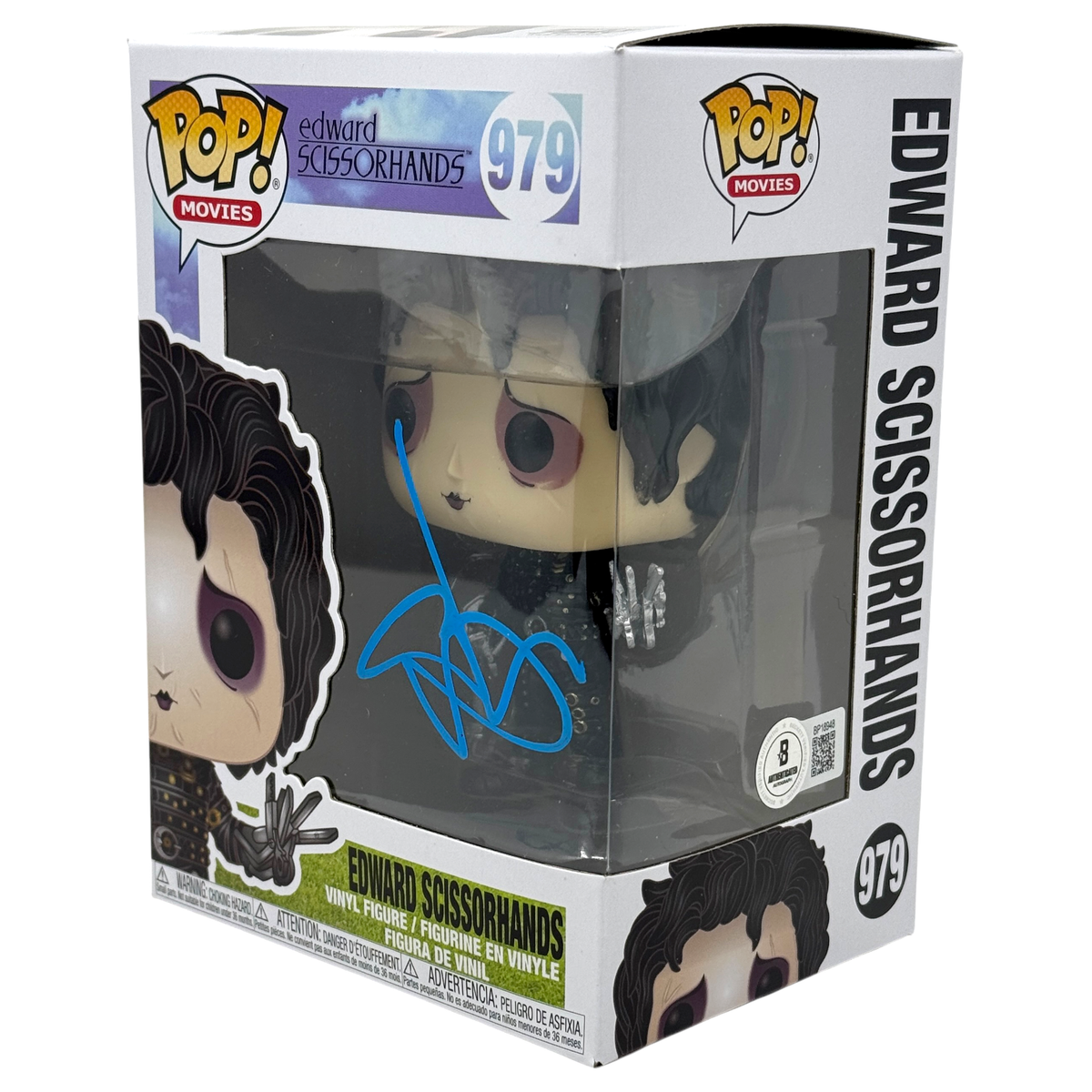 Johnny Depp Signed Autograph Edward Scissorhands Funko Pop #979