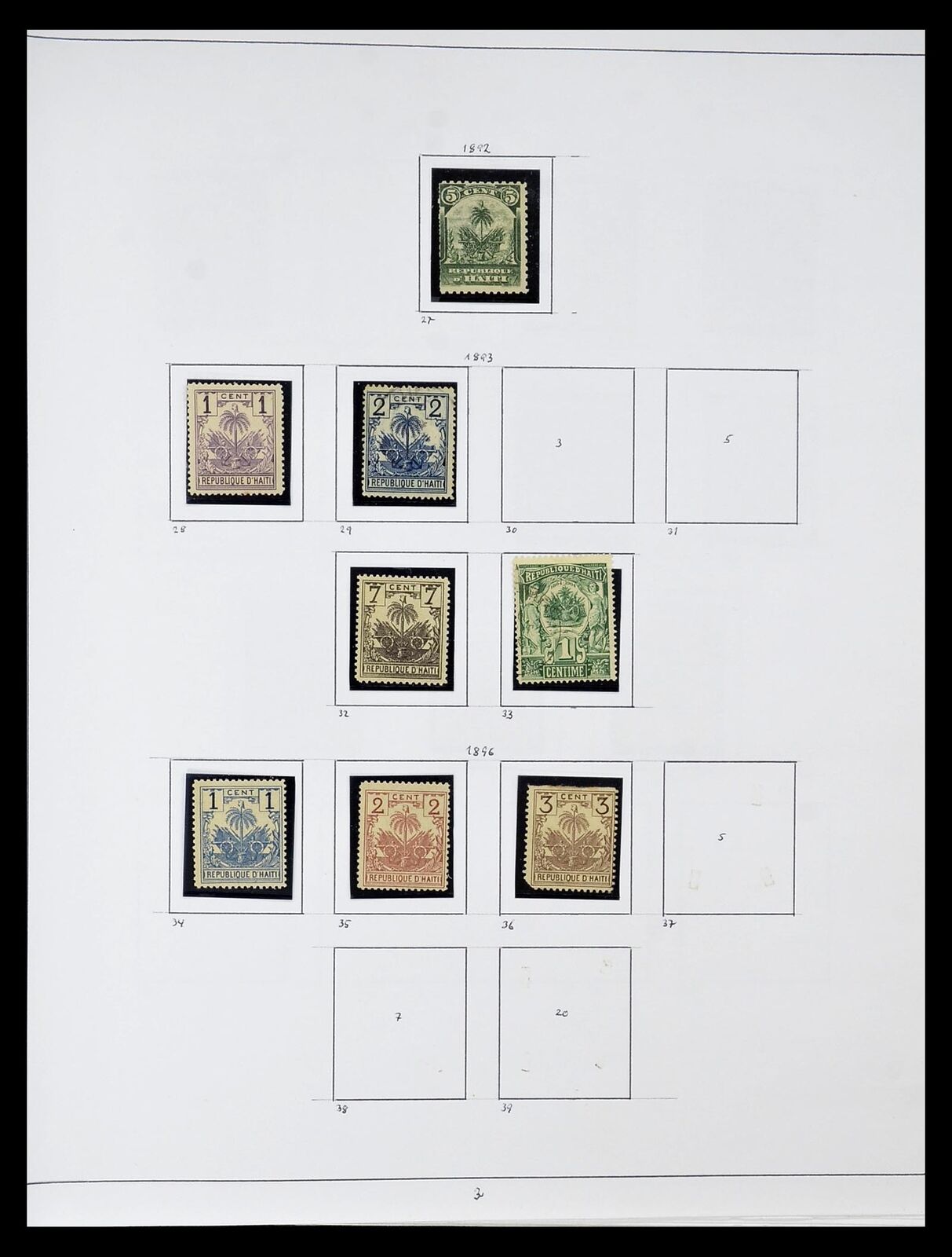 Lot 34787 Stamp collection Haiti 1892-1973.