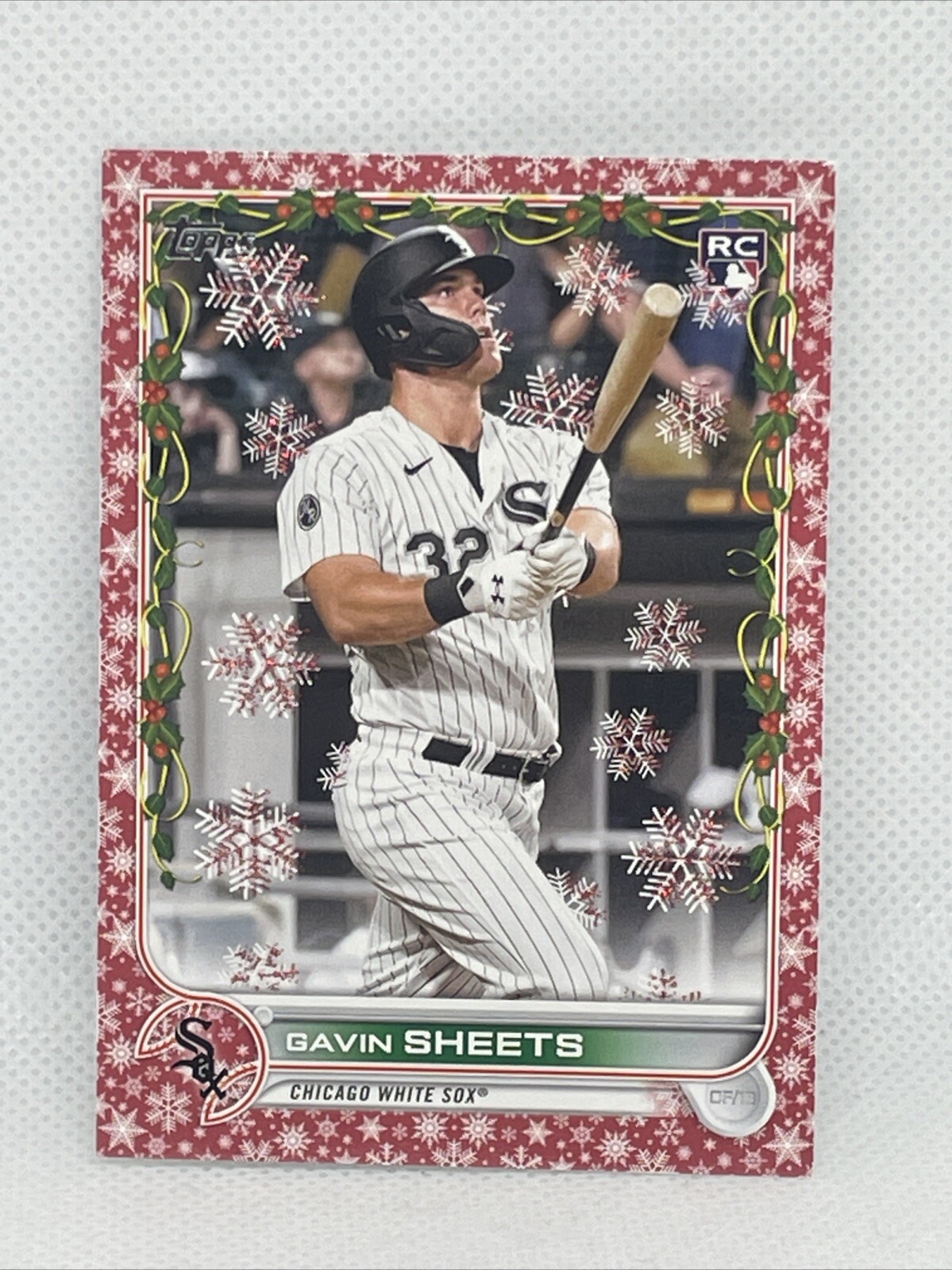 2022 GAVIN SHEETS TOPPS HOLIDAY HW174 RED METALLIC #D/99 ROOKIE RC SP CARD SOX