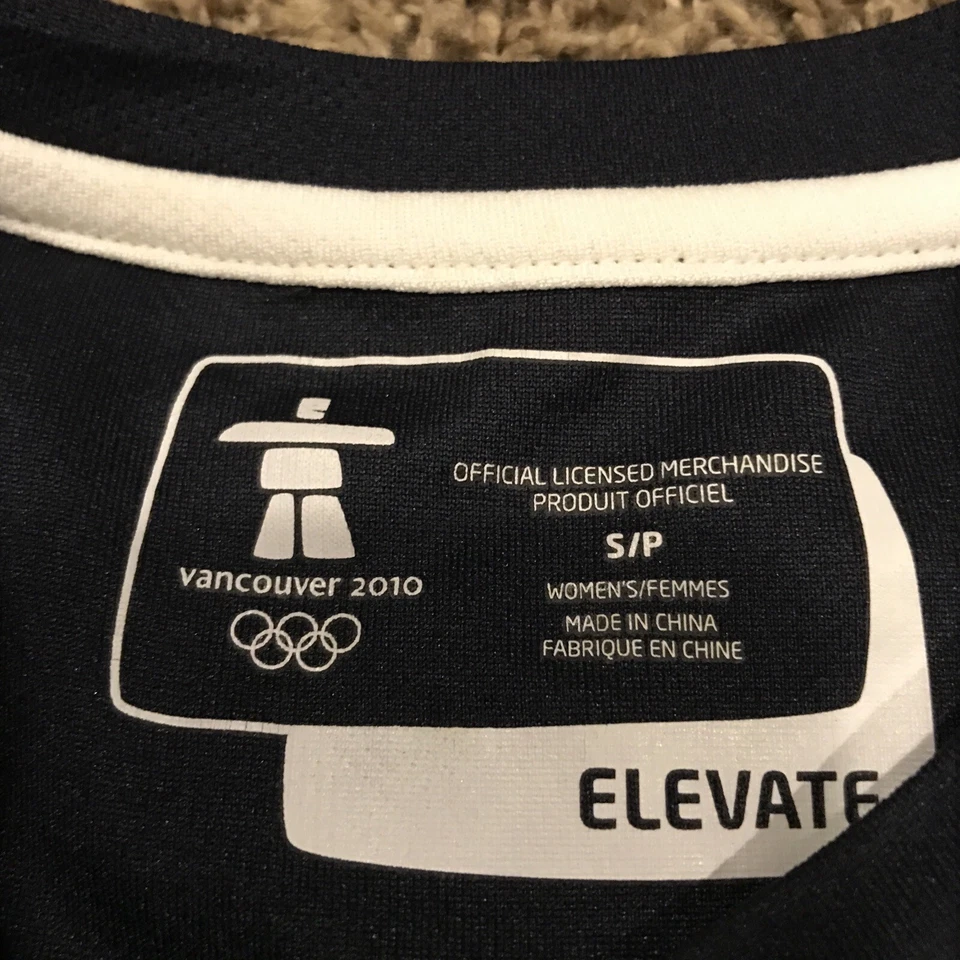 Vancouver 2010 Winter Olympics logo t-shirt Elevate Navy Blue - SIZE S. B6 - Image 2 of 3