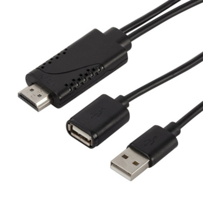 USB Female to HDMI-compatible Male 1080P HDTV TV Digital AV Adapter Cable NEW US