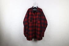 Vintage 90s Streetwear Mens 2XLT Quilted Flannel Button Shirt Jacket Jac Shirt