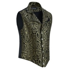 Mens Victorian Suit Vest Steampunk Gothic Waistcoat