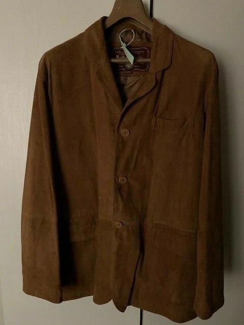 Blouson - Veste MARLBORO CLASSICS MCS en Cuir Daim, Taille XL (52/54) Marron New - Photo 2/4