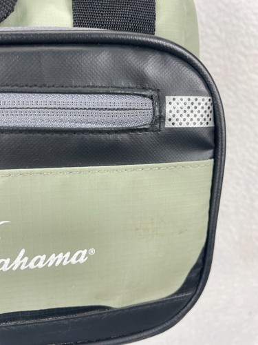 TOMMY BAHAMA Zipperless Lunch Cooler Shoulder Bag 9 Cans Deep Freeze Green Black - Picture 6 of 14