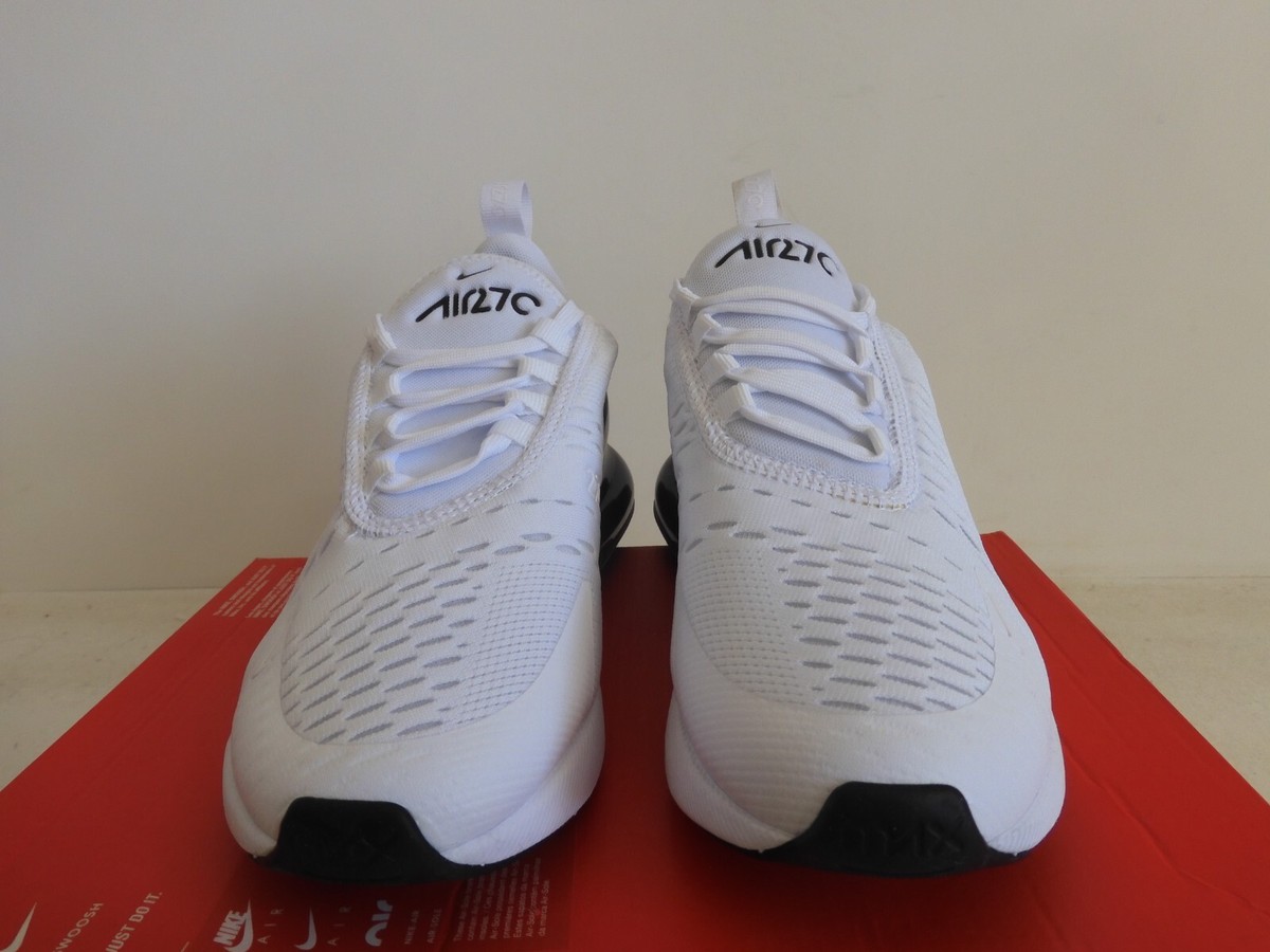 NIKE AIR MAX 270 GS WHITE-BLACK-HYPER ROYAL SZ 5Y-WOMENS SZ