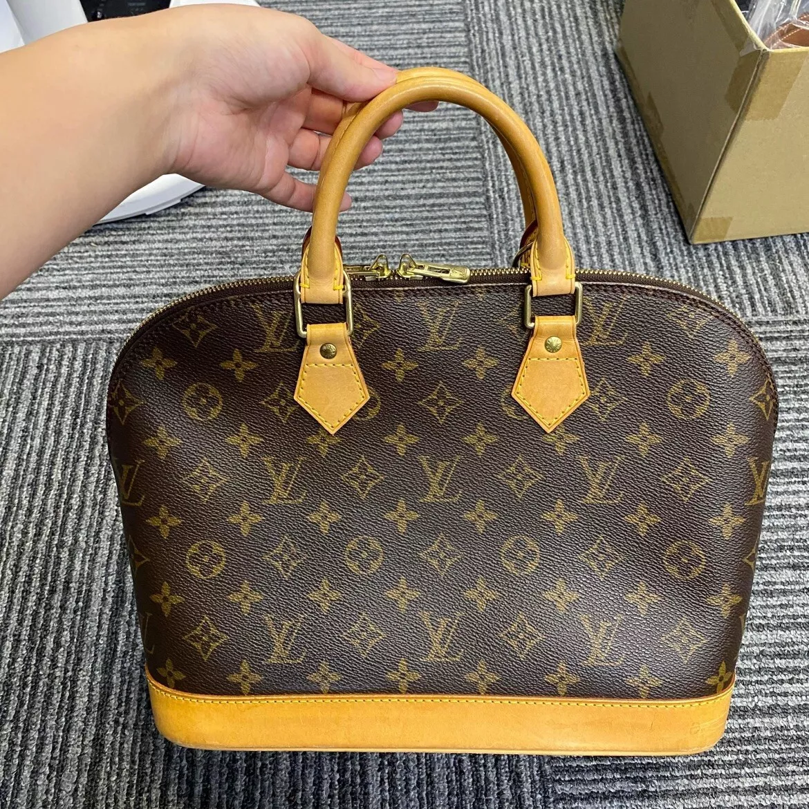 LOUIS VUITTON Alma PM Monogram Vintage LV Bag BA 0060 Authentic