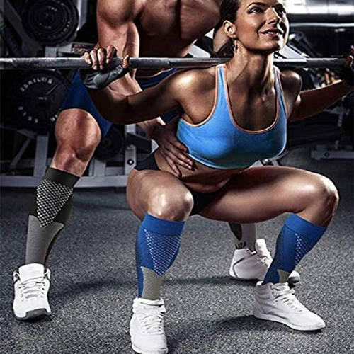 Kompressionsstrümpfe 30-40 mmhg kniehoch Laufen Sport Langstrümpfe Knöchel - Bild 10 von 25