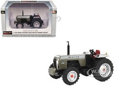 White 2-105 Open Station Tractor Brushed Metal 164 Diecast By Speccast Sct966