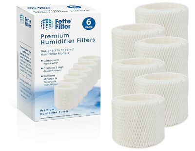 Humidifier Filters Compatible with Vicks & Kaz. Compare to Part # WF2  Pack of 6