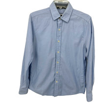 G-Star Raw Mens Long Sleeve Button Up Shirt Size Medium Light Blue Cotton