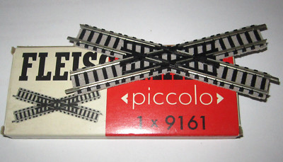 FLEISCHMANN 9161 N PICCOLO 30 DEGREE CROSSING TRACK CROSSOVER BOXED NIB NOS