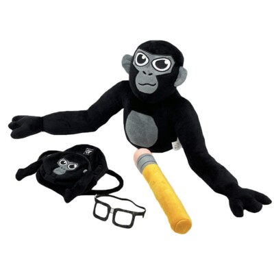 Gorilla Tag Monke Plush Anime Doll Plush Backpack Pencil Doll for Game Fans