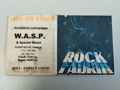 WASP Konzert Karte