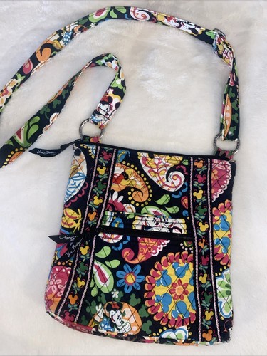Vera Bradley Disney Purse Midnight with Mickey Hipster Crossbody Bag Black Mouse