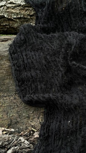 Black Linen Textured Fabric By 2 Meters, Sheer Sewing Fabric - Picture 12 of 17