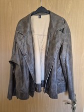  Damenjacke Kunstleder Gr. 54 Braun Neu