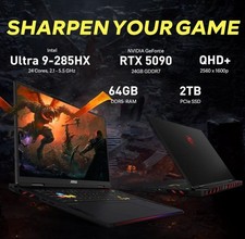 msi Raider 18" QHD  240Hz Gaming Laptop, Intel Core Ultra 9 285HX, GeForce RTX 5 3