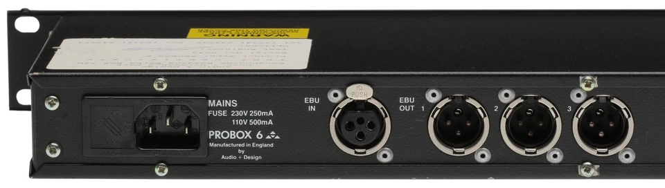 Audio Design Probox 6 AES Digital Audio Wordclock S/PDIF Distribution Amplifier - Image 4 of 4