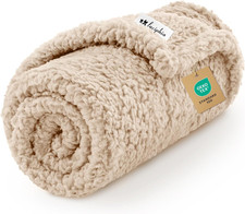 Premium Fleece Pet Blanket for Small Medium Dogs Puppy Soft Sherpa Calming Cat T