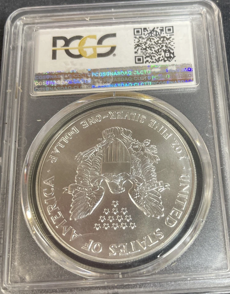 1993 PCGS MS69 Silver Eagle $1 - Image 3 of 3