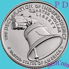 2026 DECLARATION of  INDEPENDENCE P&D TWO UNCIRCULATED QUARTERS SET 2x2 HOLDERS