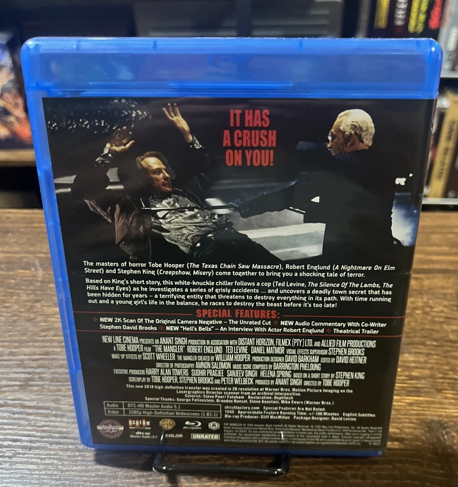The Mangler (Blu-ray, 1995) Shout Factory PREOWNED - Image 2 of 3