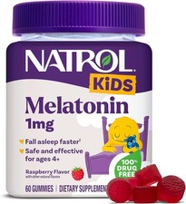 Kids Melatonin Gummies 1mg, Children's Melatonin for Restful Sleep,