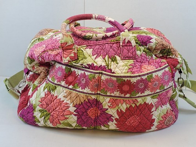 #ad Vera Bradley Quilted Floral Colorful Weekend Travel Large Duffel Bag Tote $64.99