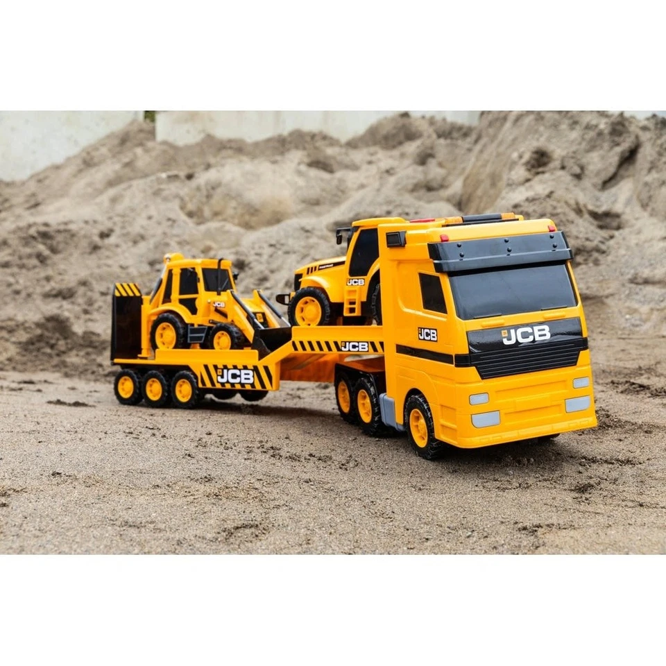 Juego de transporte de carga pesada JCB con tractor y retroexcavadora - Imagen 4 de 4