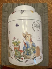 BEATRIX POTTER PETER RABBIT ENGLISH BREAKFAST TEA LARGE EMPTY CANISTER