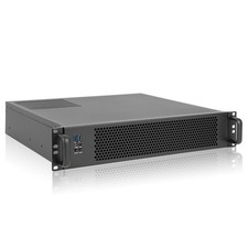 RackChoice Server case MicroATX/Mini-ITX 2U Rackmount Chassis Black