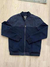 Vince Camuto Navy Blue Waterproof Bomber Coat Men's Size Large Jacket Full Zip l