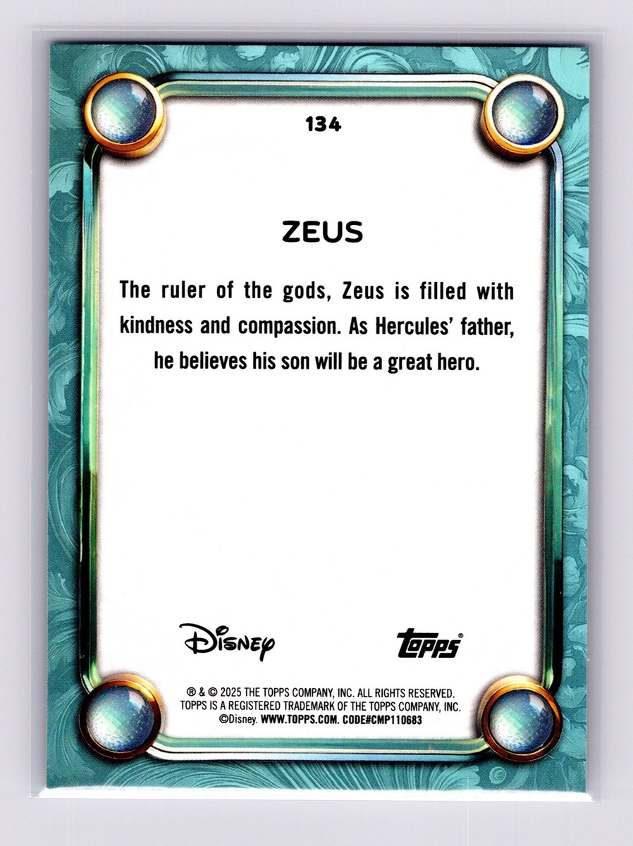 Zeus 2025 Topps Disney Wonder #134 | eBay