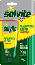 Wallpaper Repair Paste Solvite Tube Adhesive-Border Overlap Extra Strong Glue-UK