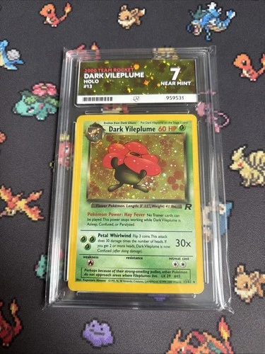 Pokémon 2000 Team Rocket Dark Vileplume Holo #13 Ace 7 Near Mint