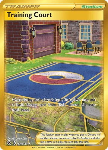 Pokemon Fusion Strike Secret Rare Training Court 282/264 - Near Mint (NM)
