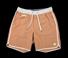 Vuori Men's Medium 7" Unlined Light Burnt Orange Banks Shorts