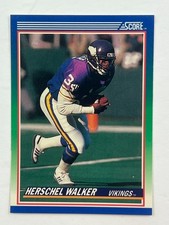 1990 Score #34 Herschel Walker Vikings NFL - Free Shipping   BLG