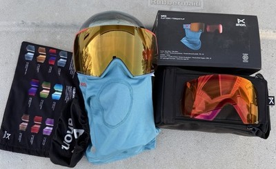 Brand New Anon M5S Flat Toric MFI Goggles $315 Retro Blue Perceive Sunny Bronze