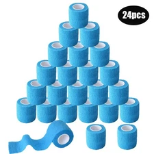 24pcs Self Adhesive Bandage Wrap 2" X 5 Yards Athletic Tape Vet Wrap Ankle Tape