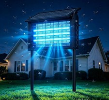 Solar Insektenvernichter f&uuml;r Au&szlig;en, 4000mAh Akku, IPX5, M&uuml;ckenfalle mit Erdspie&szlig;