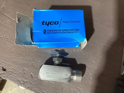 #ad Anderson Greenwood tyco Valve High Pressure 6000psi 3 4quot;F x 3 4quot;F x 1quot;M NPT SS $45.00