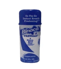 1 Binaca Fast Blast Sugar Free Peppermint Fresh Breath Spray 0.5oz