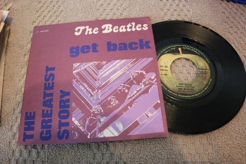 THE BEATLES-"GET BACK" 45 RPM W/PIC. SLEEVE, APPLE 3C 006-04084 M, 1976 ITALY RE