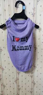 #ad Purple I ❤️ My Mommy Dog T shirt Size Small $6.00